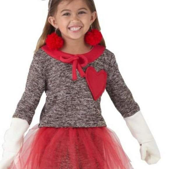 Sock Monkey costume by Wishcraft girl sz 14